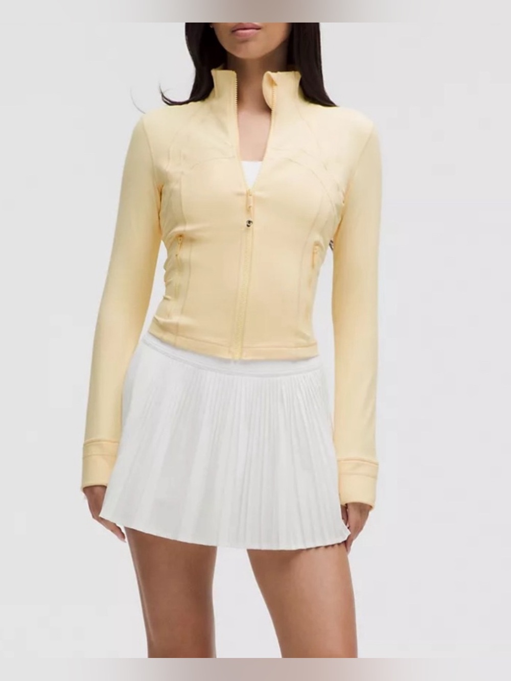 Lululemon Define Cropped Jacket Butter Cream Size 2 NWT
